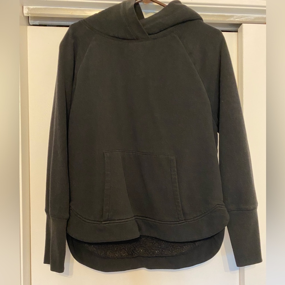 black hoodie - fully fleece inside, very warm